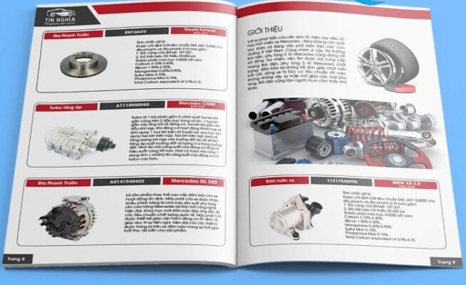 Mau catalogue xe hoi dep