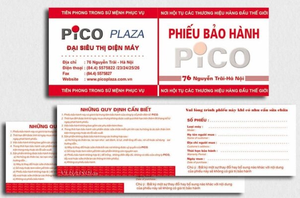 phiếu bảo hành