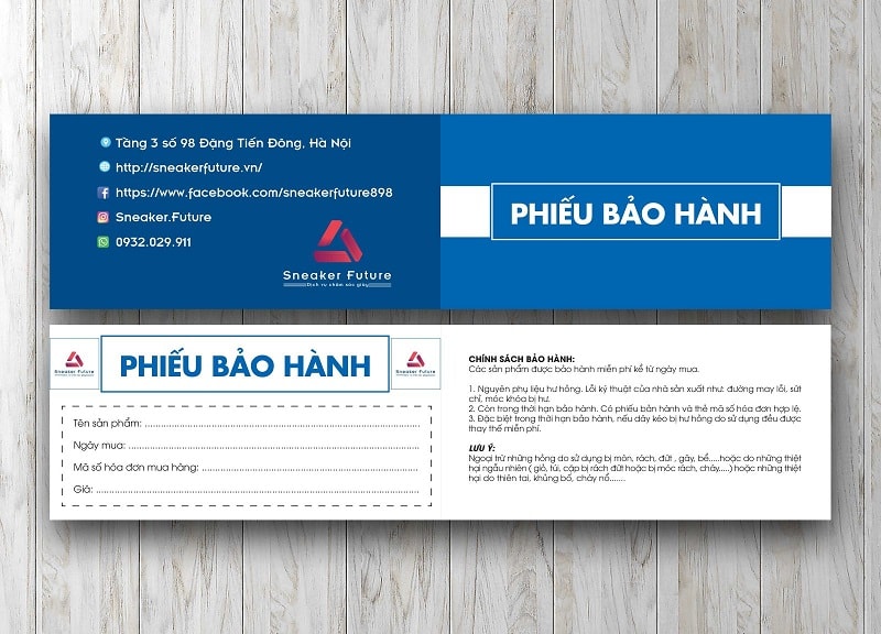 phiếu bảo hành