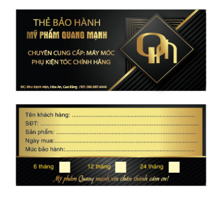 phiếu bảo hành